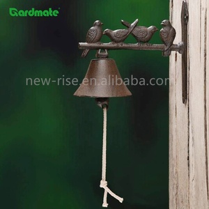 Timbre de puerta de pájaro moderno de hierro fundido para interior/exterior montado en la pared Ornamental respetuoso con el medio ambiente para uso en granjas - Product Image 6