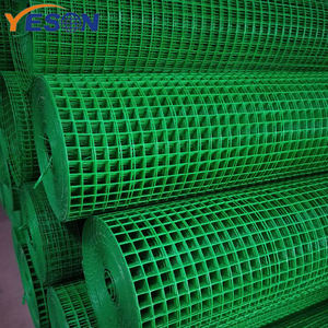 ירוק pvc מצופה 1/2 אינץ מרותך חוט מסך/מרותך רשת תיל ברזל לחמניות/פנלים - Product Image 5