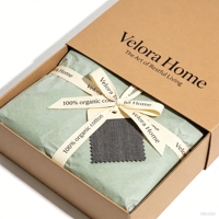 Boîte de rangement portable, écologique, biodégradable et réutilisable avec impression en relief pour l'emballage de parures de lit