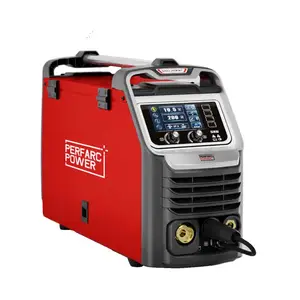 portable mini welding machine 5 in 1 200amp gas mig welder 220v double pulse mig mag welding machine price with mma tig welder