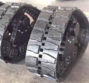 Gummiketten-Fahrgestell für Geländefahrzeuge Hochwertiges Gummi-Raupenfahrwerk Dreieckiges Unterwagen - Product Image 2