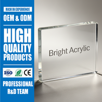 Plaque acrylique haute transparence 20 mm, protégée contre les UV, résistante aux chocs, durable, écologique, résistante à la chaleur, pour signalétique découpée