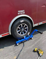 Chariot de déplacement de pneus réglable robuste, outil de déplacement de pneus de camion, outil de déplacement de remorque, remorque robuste, déplaceur de voiture magique
