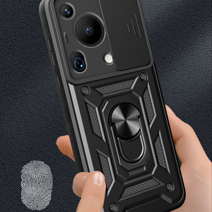 Protecteur d'objectif coulissant étuis de téléphone portable pour Huawei Pura 70 Ultra 70 <span class=keywords><strong>Pro</strong></span> Plus 70 5G TPU antichoc anneau de couverture de caméra béquille - Product Image 6