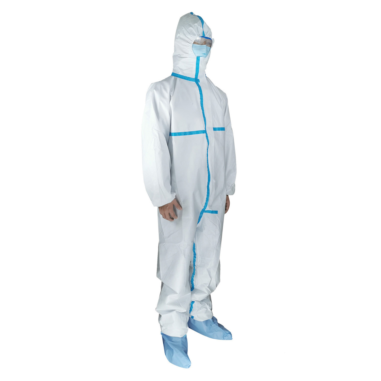 EN14126 AAMI Level 4 Pp Ppe Isolation Coverall Kits clothes Disposable Medical Protective Clothing