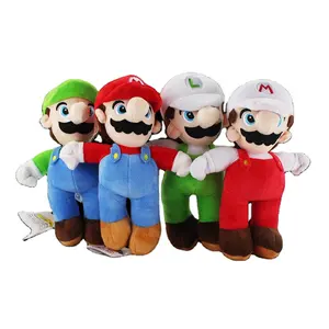 Karakter permainan Super Mario Bors mewah Luigi mainan mewah boneka mesin cakar dengan tag