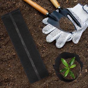 Fabric Grow <b>Bags</b> 7x13.8 Inches Breathable Black Seed Starter Plant Grow <b>Bags</b> Seedling Pots Nursery Pots Plants 50pcs <b>Garden</b> - Product Image 2