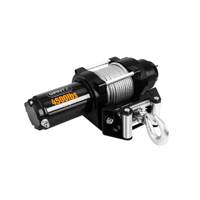 Portable Electric Winch with Wireless Remote 12V/24V 9500lbs and 12000lbs Capacity 12 V OFFROAD ELECTRIC WINCH