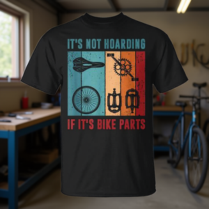 C'est pas du stockage, c'est du ramassage de pièces de vélo - T-shirt de mécanicien de vélo unisexe pour adulte à manches courtes et col rond avec impression sérigraphiée - Product Image 3