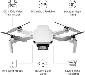D j l Mini 2 Fly More Combo,3-Axis Gimbal with <strong>4K</strong> Camera, 12MP Photos, 31 Mins Flight Time, DJ Ultralight Foldable <strong>Drone</strong> - Product Image 6