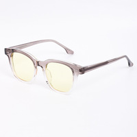 Gafas de Sol Retro TR90 con Montura Óptica, Lentes Amarillas, Rojas y Naranjas, Diseño Personalizado con Logotipo, Unisex, con Bloqueo de Luz Azul, a la Moda