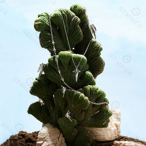 Gemnel Wholesale Silver 925 Gothic <b>Rivet</b> Necklace Punk Silver Tassel Necklace Collarbone Chain Fashion Jewelry Gift - Product Image 4