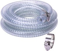 Tuyau flexible transparent en PVC de qualité alimentaire renforcé de fil d'acier pour aspiration industrielle d'huile et de liquides