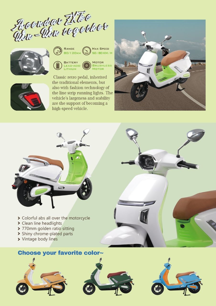 イカーゲン ZXTEC Electric Motorcycle - High Speed, Long Range Scooter