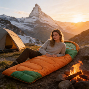 Saco de <span class=keywords><strong>Dormir</strong></span> Ligero y Portátil <span class=keywords><strong>para</strong></span> Acampar, Hacer Senderismo, Viajar, Impermeable, Resistente al Viento y Cálido - Product Image 4