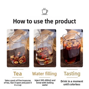 Té chino con sabor a 18 Premium, 150g, embalaje impreso personalizado granulado, proveedor de bajo precio, té de <span class=keywords><strong>Ginseng</strong></span>, flor de té con sabor - Product Image 5