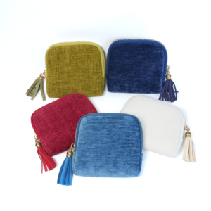 Bolsa de Joyería de Terciopelo con Logotipo Personalizado OEM |   Estuche de Viaje con Cierre de Cremallera de Chenilla Multicolor al <span class=keywords><strong>por</strong></span> <span class=keywords><strong>Mayor</strong></span> - Product Image 2
