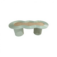 Table de fête personnalisée en gros pour enfants, table de mariage extérieure, table de mariage en lierre véritable