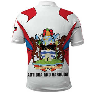 Antigua-et-Barbuda 1981 Polo Happy Independence Day Custom Caribbean Cricket Antigua-et-Barbuda Polo pour homme - Product Image 3