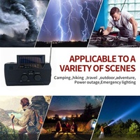 Radio de Emergencia Solar de Alta Resistencia con Batería de Respaldo de 5000mAh, Plástico ABS y Sirena SOS para Regalos Corporativos