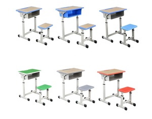 طاولة مدرسة واحدة بارتفاع قابل للتعديل ، كرسي وطاولة مدرسة للطلاب - Product Image 5