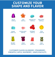 Gummies de Shilajit Personnalisables Énergie & Équilibre Sans Sucre Saveur Fraise Complément Herbal pour Femmes 60 Unités