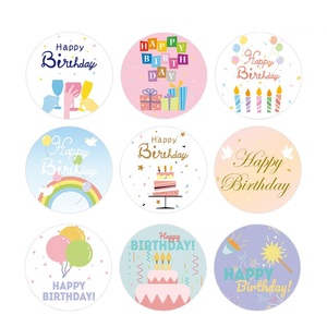 Etiquetas Adhesivas Personalizadas de Feliz Cumpleaños para Uso Promocional, Precio al por Mayor, Etiquetas Adhesivas para Brillo Labial en Vial, para Amigos y Niños - Product Image 4