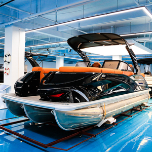 2027 Kinocean Wholesale Price Luxury Pontoon Boat 12 Person Sport Yacht with Lounge Seats Sport Arch for USA Australia - Product Image 5