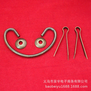 A0575 Chinese Style Iron Cabinet Handle Ring 65mm Hole Spacing For Drawer <b>Wardrobe</b> Kitchen Cabinet - Product Image 4
