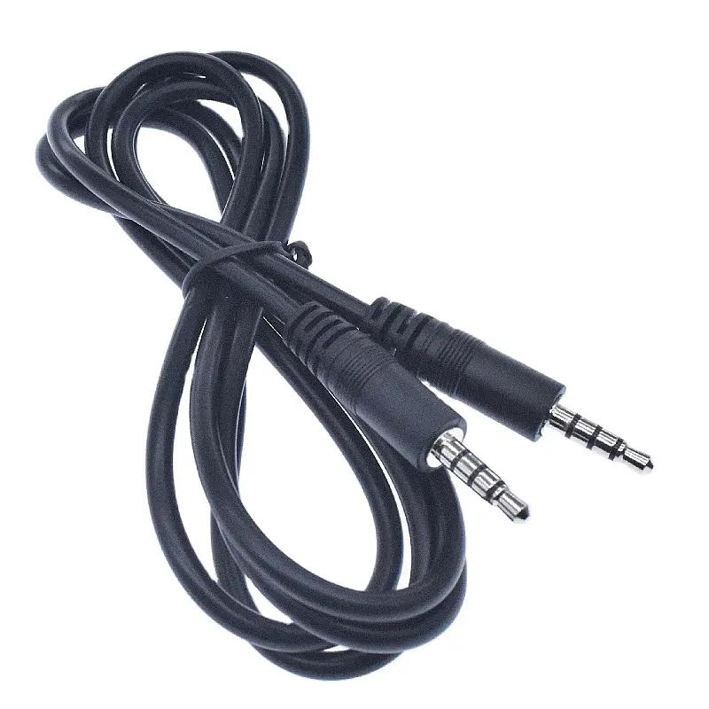 Factory customized 3.5 mm Aux Audio Video Cable speaker/headphones stereo cable male to male