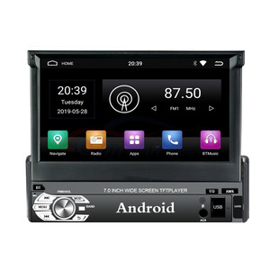 1 Din <strong>Car</strong> Radio Para Carro Autoradio 7'' Automatic Retractable Screen Mp5 Gps Wifi Bt Usb Fm - Product Image 2