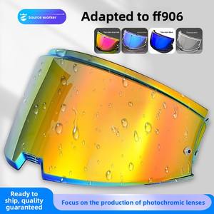 Visière de casque HD anti-buée à lentille modifiée avec protection contre le vent et le sable pour casque de moto modulable FF906 - Product Image 2