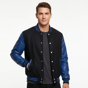 SAAR INDUSTRIES Classic American Varsity <b>Jackets</b> Polyester/Cotton Winter OEM Service Front Logo Bulk Order Factory Windproof - Product Image 1