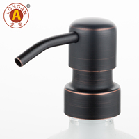 Pompe à savon en acier inoxydable 304, pompe à shampoing en métal, corps métallique élégant, utilisation hôtelière et de bureau