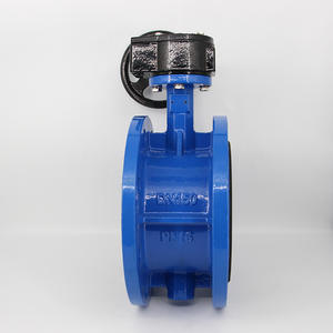 วาล์วผีเสื้อแบบแมนนวลเหล็กหล่อขึ้นรูปพร้อมซับยางล็อค ผลิตวาล์วแบบกังหัน - Product Image 1