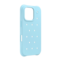 2025 mode mignon Silicone coque de téléphone avec bricolage 3d trou coque de téléphone pour coque de téléphone breloques pour iPhone 16 Pro Max tous les modèles