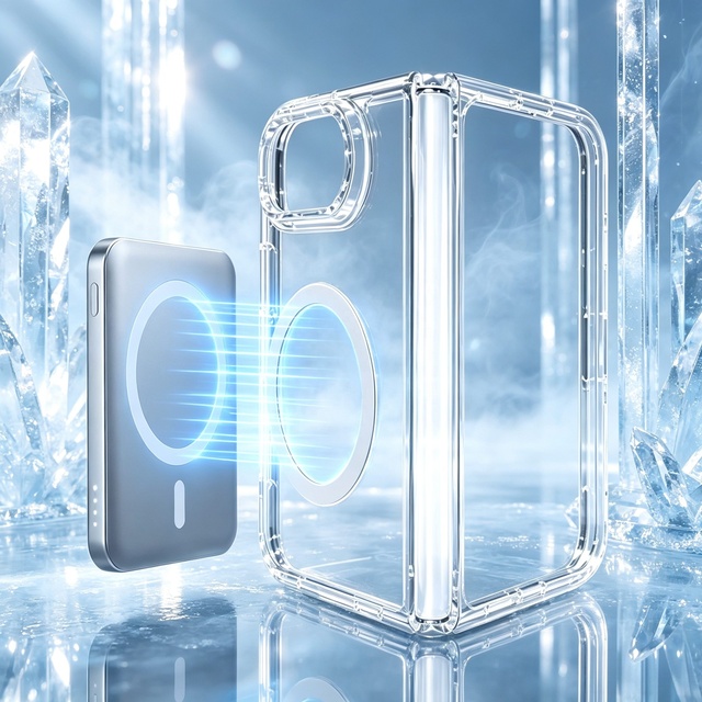 Wholesale for iPhone 18 Fold Case Magnetic N52 Compatible Military Grade Drop Protection Clear Magnetic Foldable Phone Cover