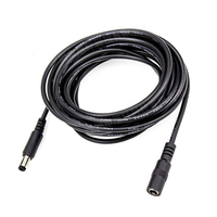 5521 câble d'alimentation cc d'extension 5.5*2.1 2.5mm mâle à femelle 12V 24V cuivre 6A connecteur CCTV prise LED Jack pour adaptateur de caméra