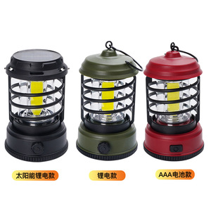 <b>Solar</b> Camping <b>Lantern</b> Rechargeable Portable LED <b>Light</b> with Hook Dimmable Type-C Charging <b>Outdoor</b> Tent Hanging Lamp - Product Image 5