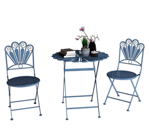 Outdoor Pieghevole Casa E Giardino Per Il Tempo Libero Bistro Set Con 1 Tavolo 2 Sedie - Product Image 1