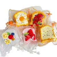 Ensemble de jouets sensoriels en silicone de qualité alimentaire ODM, double couche, en forme de pain grillé, fraise, lotus, à remontée lente, anti-stress, pour filles (14 pièces)