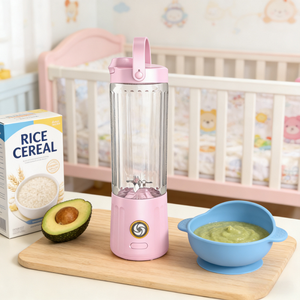 Blender personnel portable de haute qualité, mini-blender à smoothies rechargeable par USB, 6 lames, 550 ml, broyeur de glace, presse-agrumes, blender d'extérieur - Product Image 4