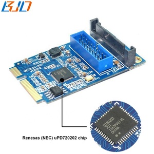 MPcie <span class=keywords><strong>Mini</strong></span> <span class=keywords><strong>PCI</strong></span>-E giao diện để <span class=keywords><strong>USB</strong></span> <span class=keywords><strong>3.0</strong></span> 19pin ổ cắm mở rộng riser thẻ 5gbps với kết nối điện - Product Image 6