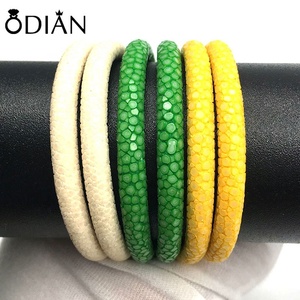 สายหนังปลากระเบนคุณภาพสูง ขายส่ง ขนาด 4 มม. 5 มม. 6 มม. หนังปลากระเบนแท้ 100% จากประเทศไทย - Product Image 3