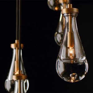 Lustre de plafond suspendu en verre pour extérieur, idéal pour <span class=keywords><strong>salle</strong></span> à <span class=keywords><strong>manger</strong></span>, salon, éclairage de luxe, décoration intérieure - Product Image 2
