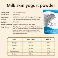 Poudre instantanée pour yaourt molle à la crème, certifiée Halal, pour la fabrication de yaourt, vente en gros OEM