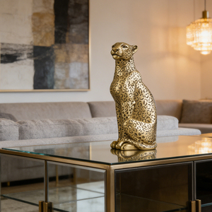 Sculptures d'animaux en résine, léopard, pour figurines, décoration intérieure - Product Image 3