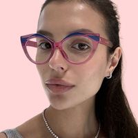 Monture de lunettes optiques œil-de-chat rétro pour femme, anti-lumière bleue, idéale pour la photographie de rue