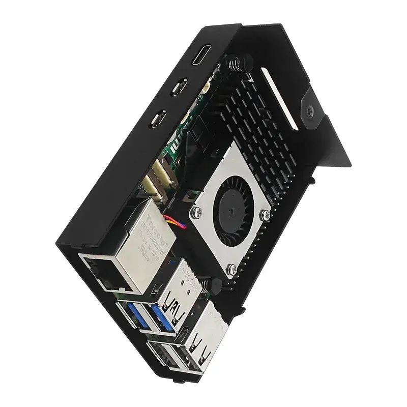 Raspberry Pi 5 Metal Case Aluminum Alloy Shell compatible for Active ...