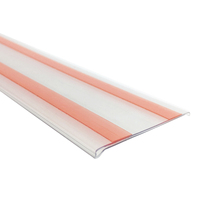 Porte-étiquettes de prix pour étagères, personnalisable par le fabricant, porte-étiquettes de supermarché, en PVC transparent